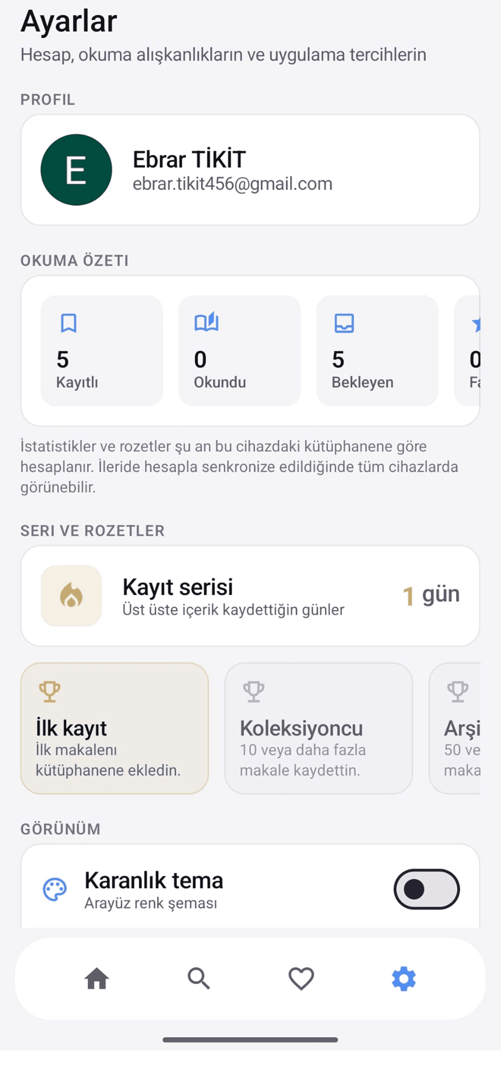 Ayarlar